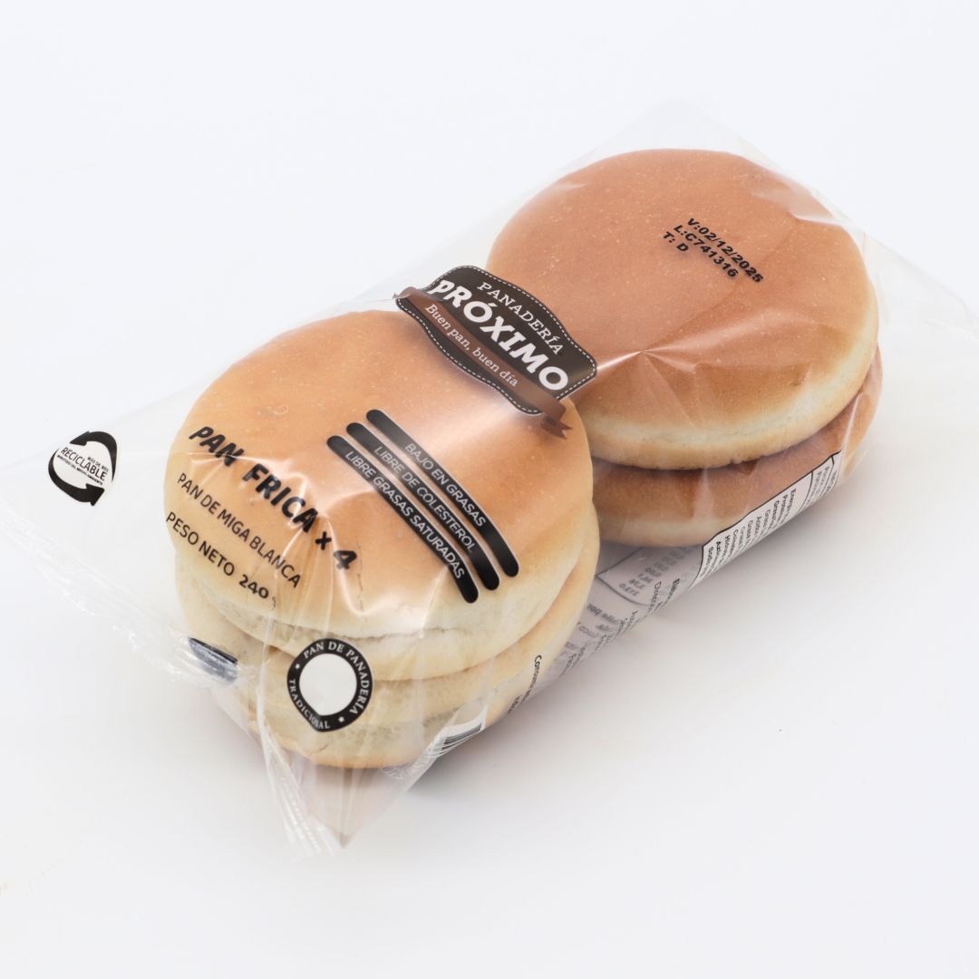 Hamburguesa Bolsa 4u de 60 g c/u - Caja de 24 Bolsas