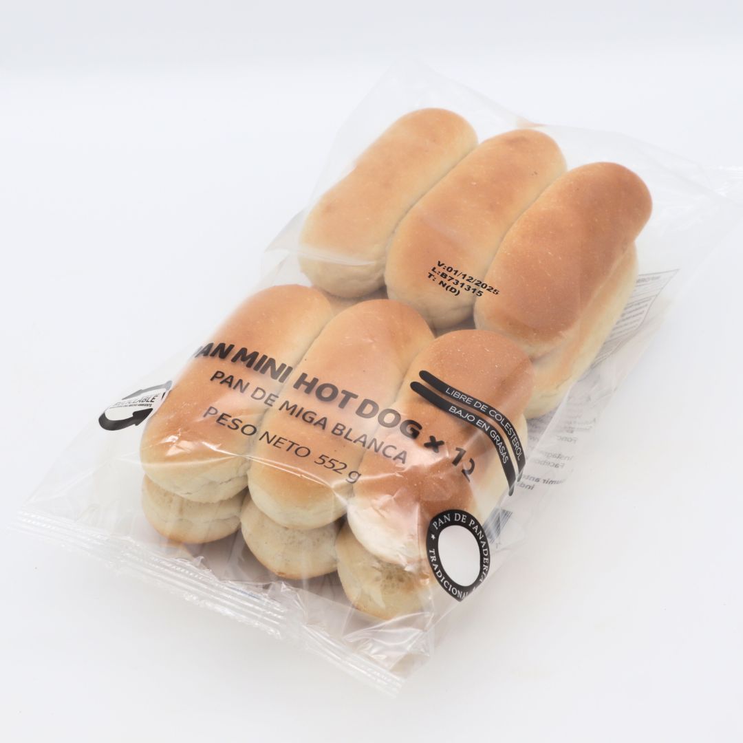 Mini HotDog 12 Un - Caja de 16 Bolsas